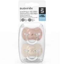 Retrouvez Suavinex 2 sucettes Symétriques SX Pro Doré 18mois + aux meilleurs prix sur Bebemaman.ma . Livraison à domicile.