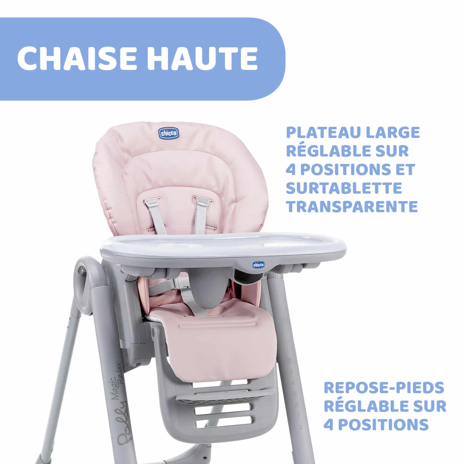 Chicco - Chaise haute Polly Magic Relax