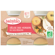 Retrouvez BabyBio Délice des Vergers de France 6mois+ aux meilleurs prix sur Bebemaman.ma . Livraison partout au Maroc.