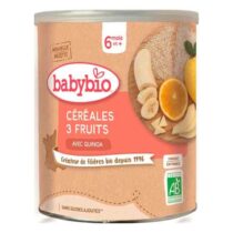 Retrouvez BabyBio Céréales 3 fruits avec Quinoa 6mois+ aux meilleurs prix sur Bebemaman.ma . Livraison à domicile partout au Maroc.