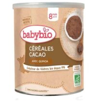 Retrouvez BabyBio Céréales Cacao avec Quinoa 8mois+ aux meilleurs prix sur Bebemaman.ma . Livraison à domicile partout au Maroc.