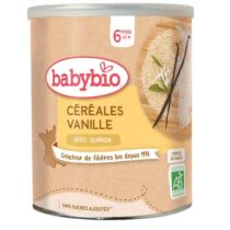 Retrouvez BabyBio Céréales Vanille avec Quinoa 6mois+ aux meilleurs prix sur Bebemaman.ma . Livraison à domicile partout au Maroc.