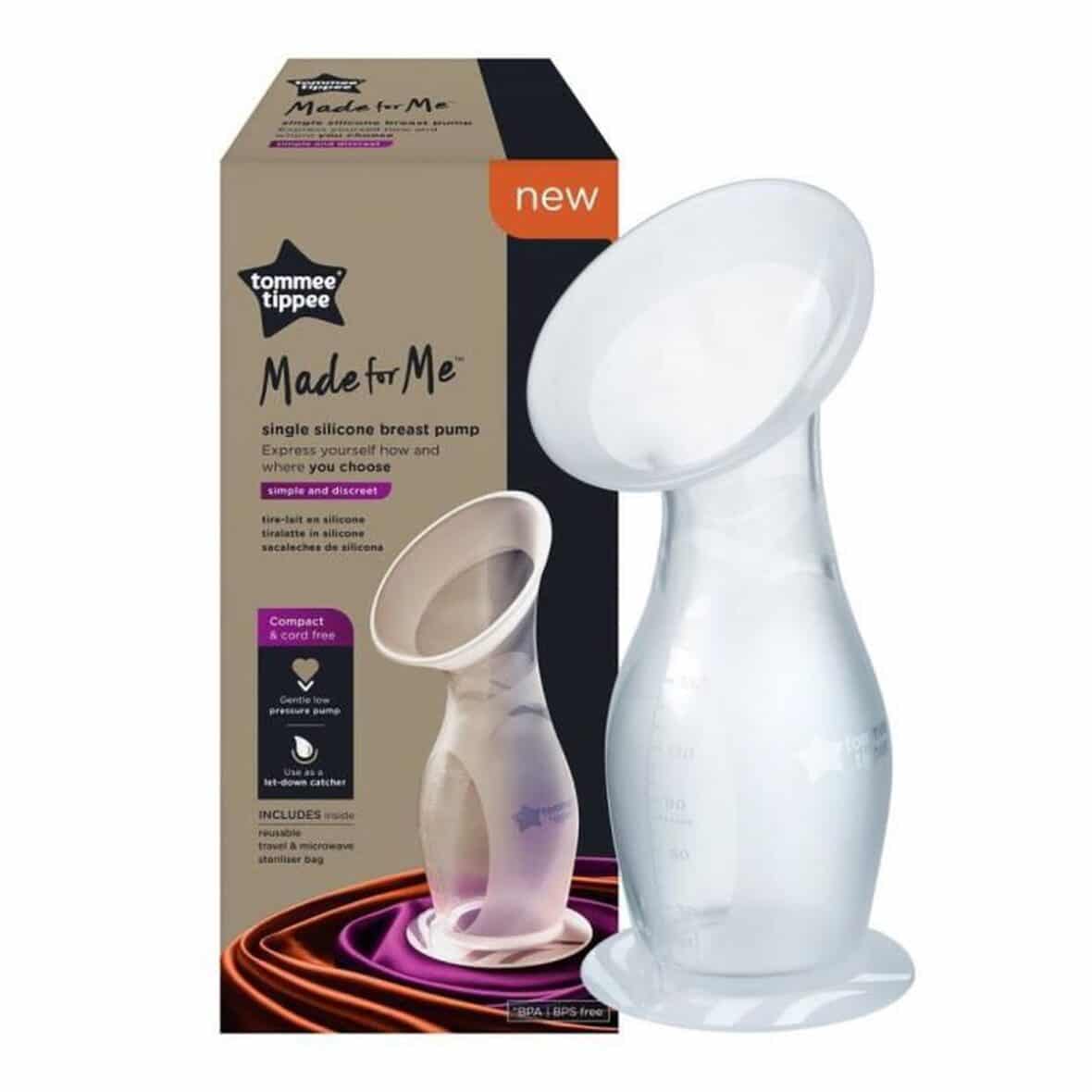 Tommee Tippee Tire-lait manuel nomade en silicone Made for Me