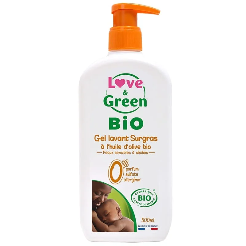 Love & Green BioLiniment à l'Huile d'Olive Bio 500 ml