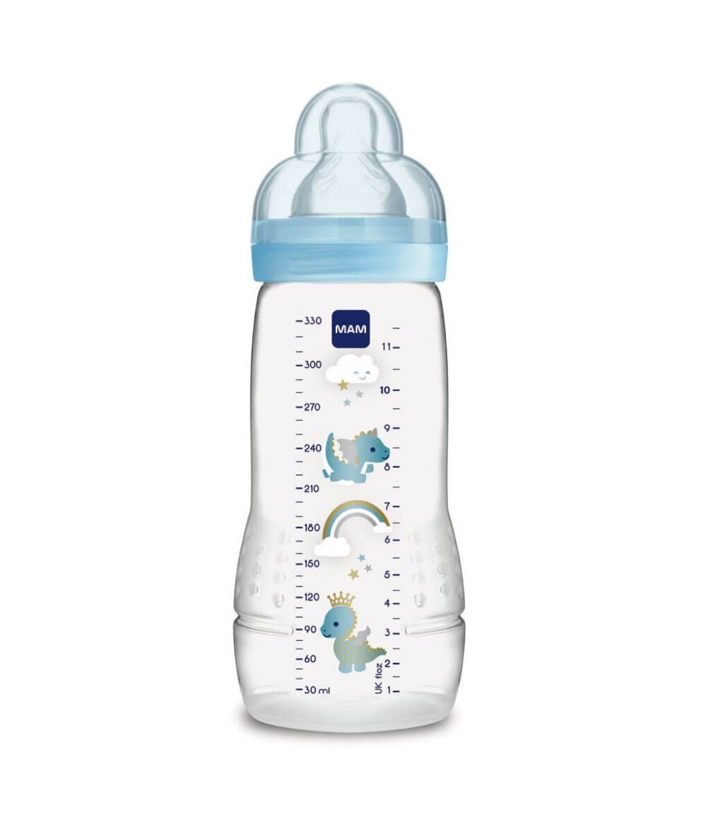 Mam Biberon Easy Active 2ème âge 330 ml Bleu