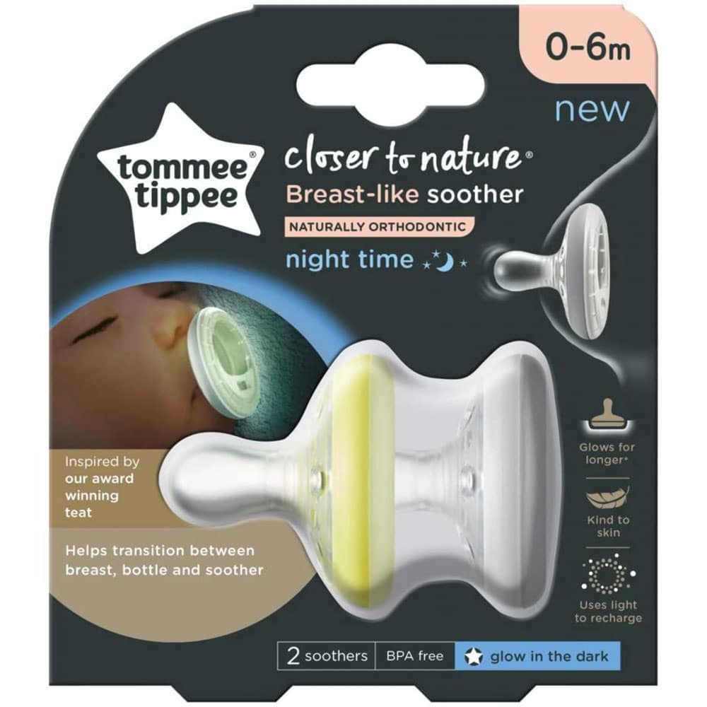 2 Sucettes Closer to Nature forme naturelle, Tommee Tippee de Tommee Tippee