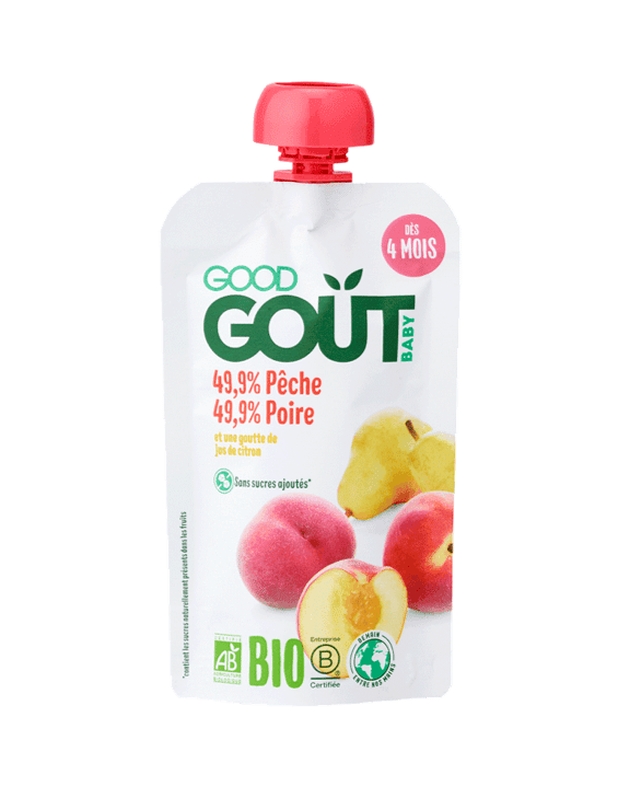 Good Goût Gourde de Fruits BIO Pomme Coing - 120g - Pharmacie en