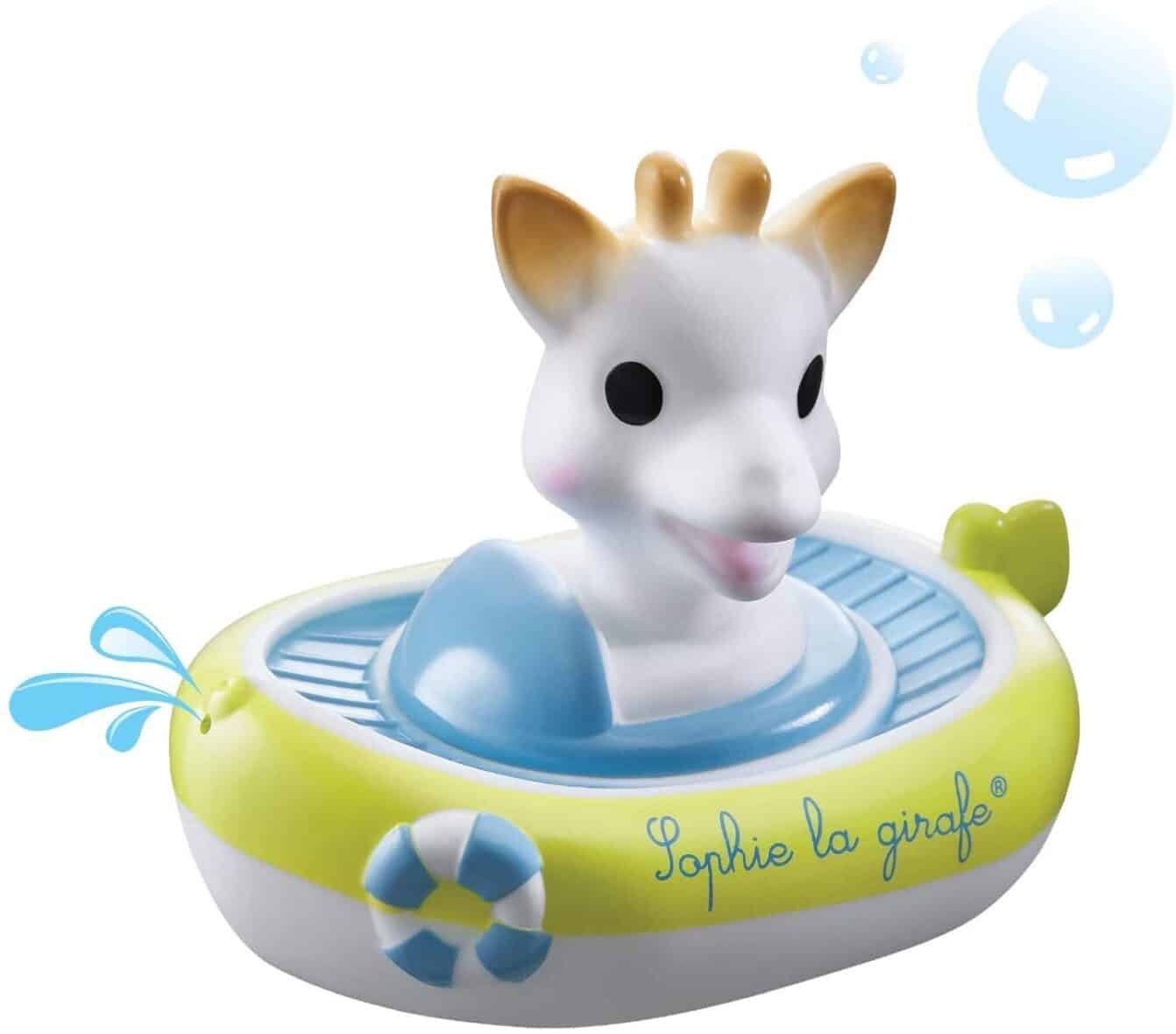 Sophie La Girafe Le bateau arroseur