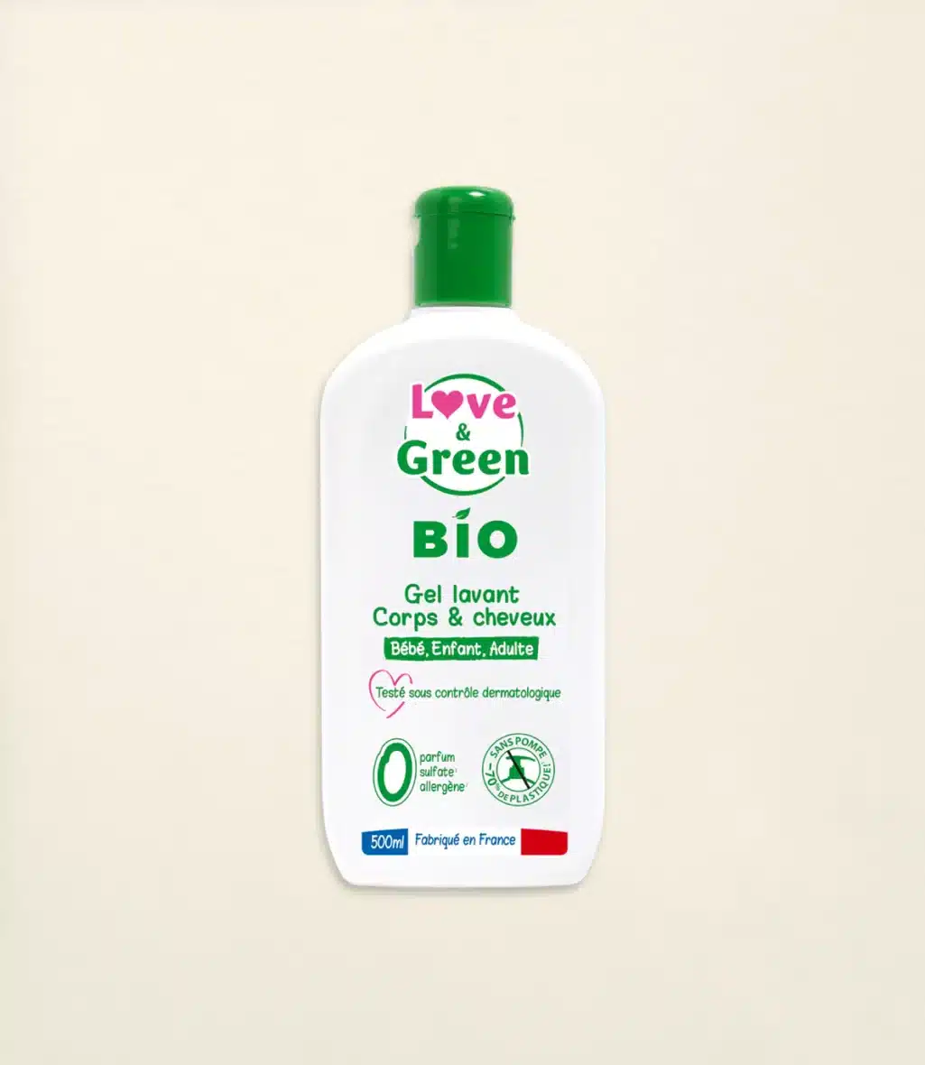 Love & Green Gel Lavant Corps et Cheveux Bio 500ml