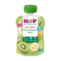 Retrouvez Hipp Bio 100% Fruits Gourde Poires Bananes Kiwis +6m 90g au meilleur prix sur Bebemaman.ma . Livraison partout au Maroc.