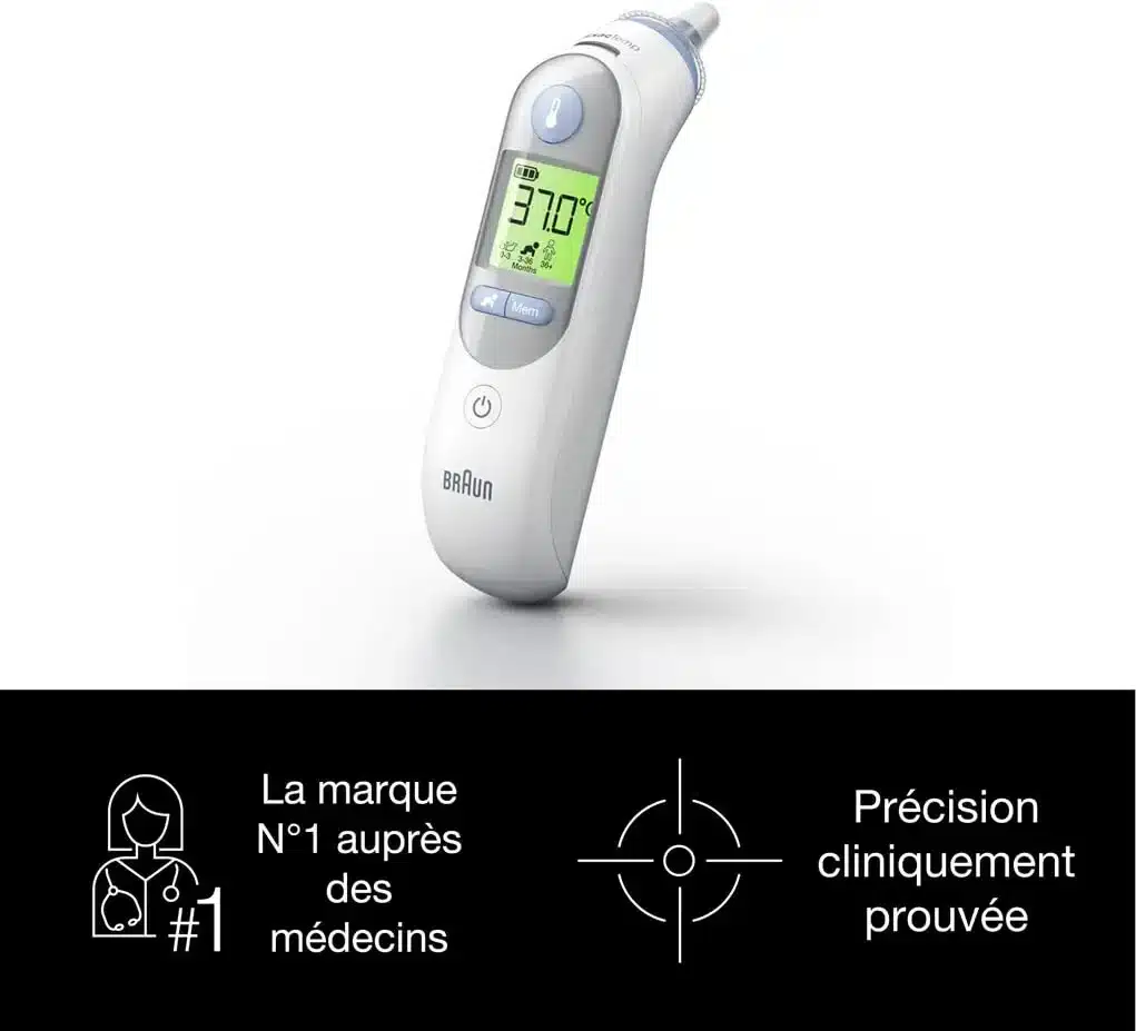 Thermomètre avant Braun - Thermomètre numérique Maroc