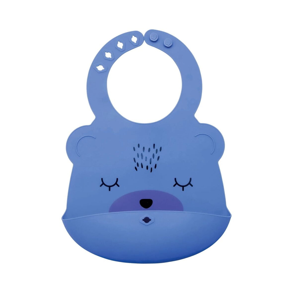 Tiny Twinkle Bavoir en Silicone – Bleu