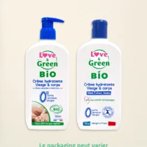 Retrouvez Love & Green Crème Hydratante Visage et Corps Bio 500ml aux meilleurs prix sur Bebemaman.ma . Livraison à domicile partout au Maroc.