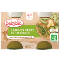 Retrouvez BabyBio Légumes Verts 4mois+ aux meilleurs prix sur Bebemaman.ma . Livraison au Maroc.