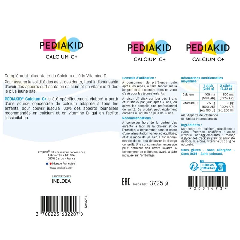 PEDIAKID VITAMINE D3 400 UI - PEDIAKID - Compléments Alimentaire