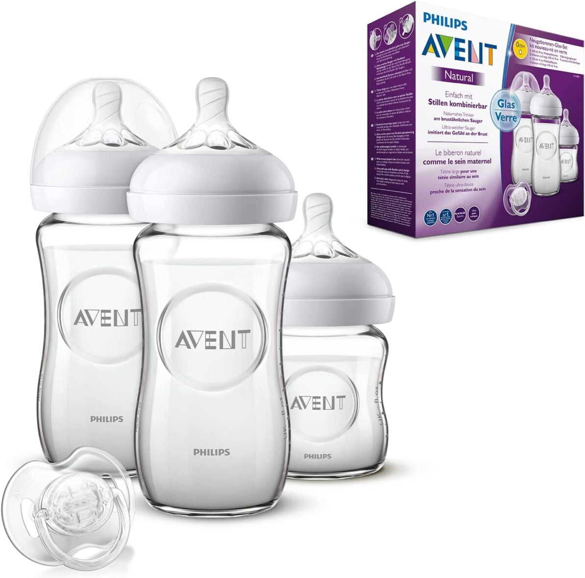 Philips Avent Kit biberon Natural verre