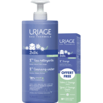 Retrouvez Uriage Bébé 1ère Eau nettoyant 1L + 1ère crème de change 100ml aux meilleurs prix sur Bebemaman.ma . Livraison à domicile partout au Maroc.