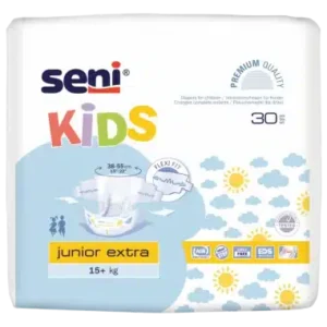 Retrouvez Seni Kids Junior Extra 15-30 Kg 30unités aux meilleurs prix sur Bebemaman.ma . Livraison à domicile partout au Maroc. Paiement à la livraison.