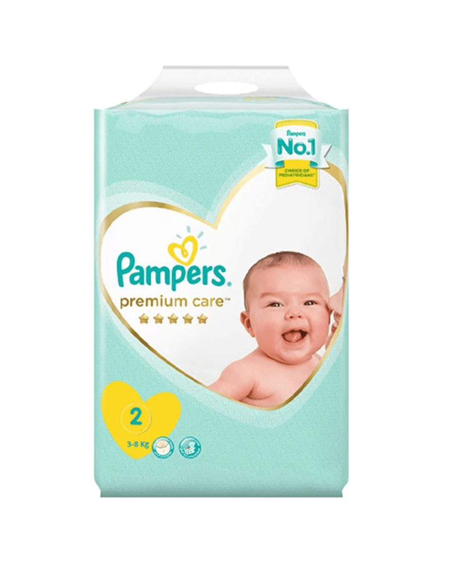 Pampers Premium Care Couches Bébé Taille 2 (3-8kg) – 66 unités