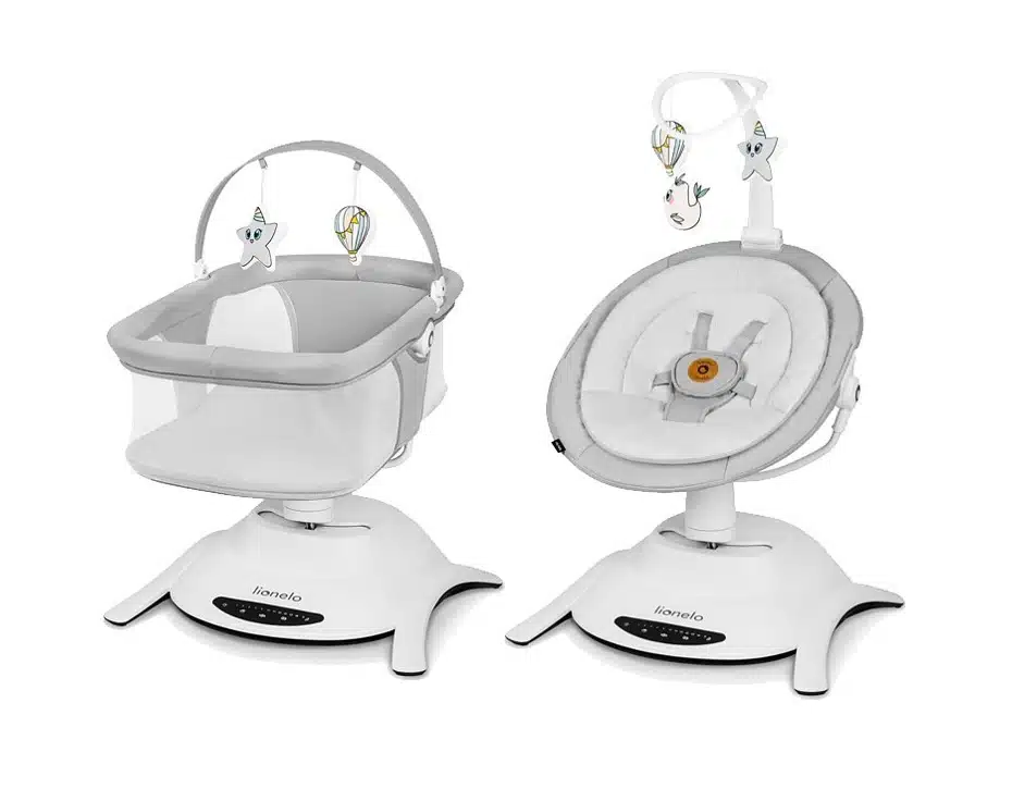 LIONELO Bella Balancelle Bebe Electrique Pivotante à 360° pour les Bébés  jusqu'à 9 kg, Dossier Réglable, 5 Vitesses de Balancement, Ceintures de  Sécurité, Détection de Mouvement, Antidérapante : : Bébé et  Puériculture