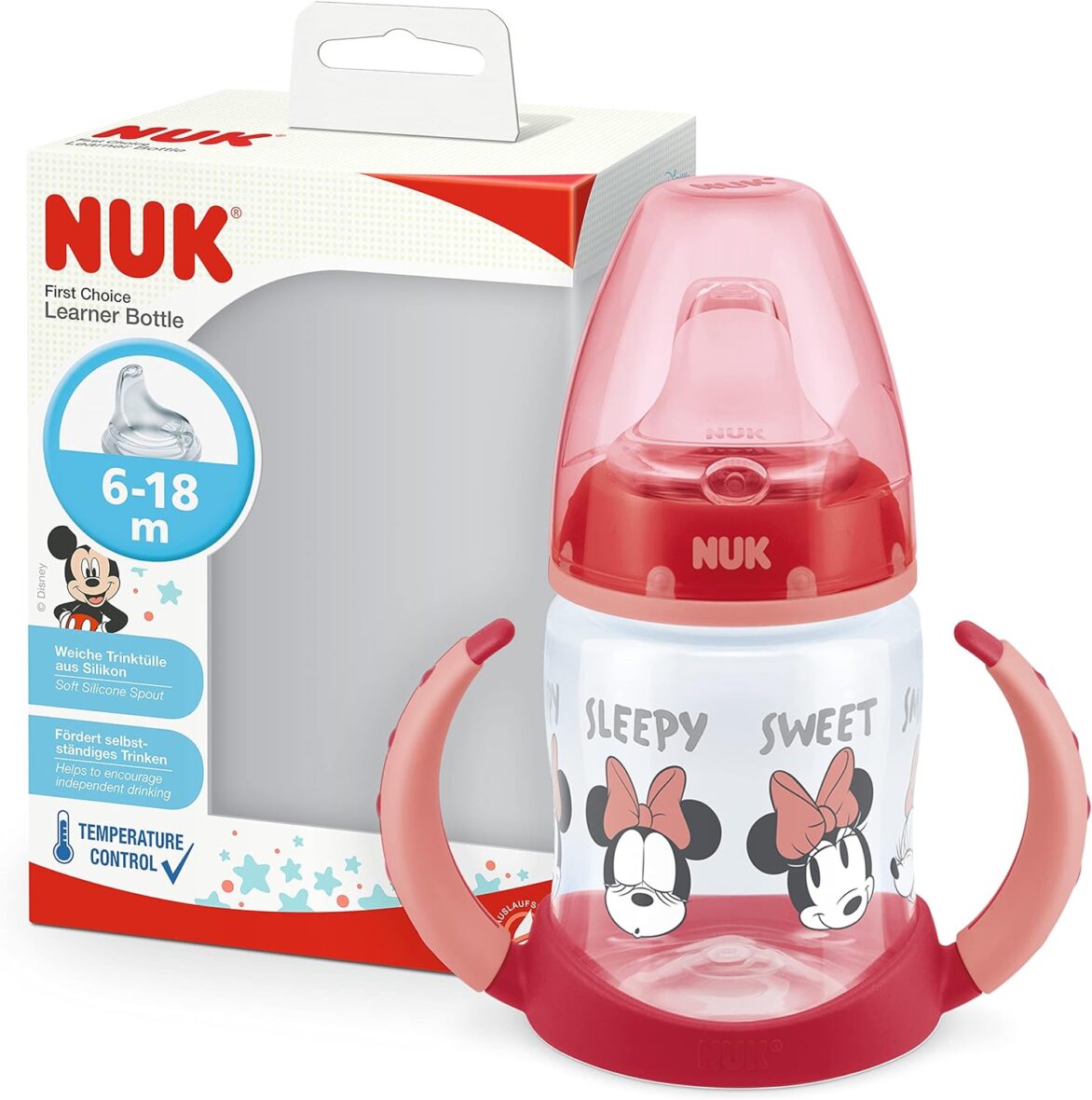 Nuk Tasse d’apprentissage Minnie 6-18mois 150ml Rose