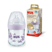 Retrouvez Nuk Biberon Nature Sense Verre 120ml - Violet aux meilleurs prix sur Bebemaman.ma . Livraison à domicile partout au Maroc.