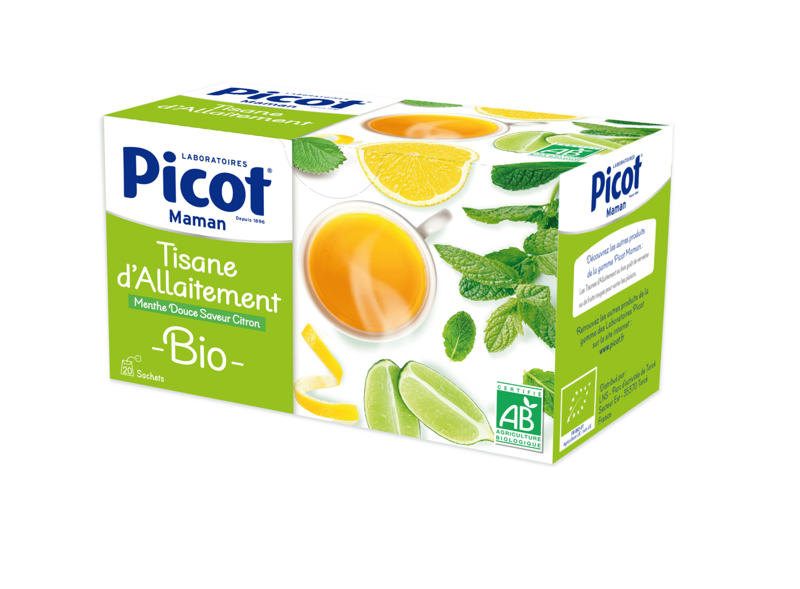 Picot Tisane d’allaitement Menthe douce saveur citron