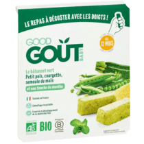 Retrouvez Good Goût Le Bâtonnet Vert Bio - Petit Pois Courgette aux meilleurs prix sur Bebemaman.ma . Livraison à domicile partout au Maroc.