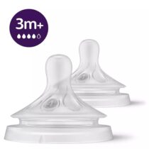 Philips Avent Lot de 2 tétines Natural 3.0 3 mois+ débit moyen