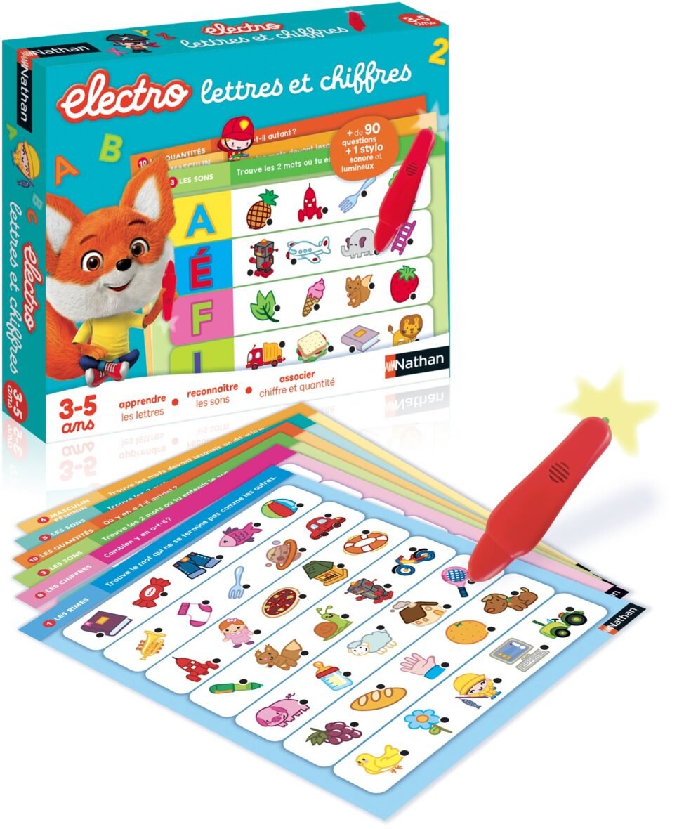 Nathan Electro Lettres et chiffres 2-3 ans-bebemaman