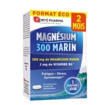 Découvrez FORTÉ PHARMA Magné Marin - 56 comprimés riches en magnésium marin naturel. Combattez la fatigue, le stress et renforcez votre énergie au quotidien. Disponible sur bebemaman.ma.