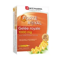 Une formule saine et naturelle avec 1000 mg de gelée royale sélection premium et au goût délicieusement fruité de poire. Avec notre Forté Royal Gelée Royale 1000 mg, vous apportez un véritable concentré nutritif à votre organisme qui sera le bienvenue lors des changements de saison.